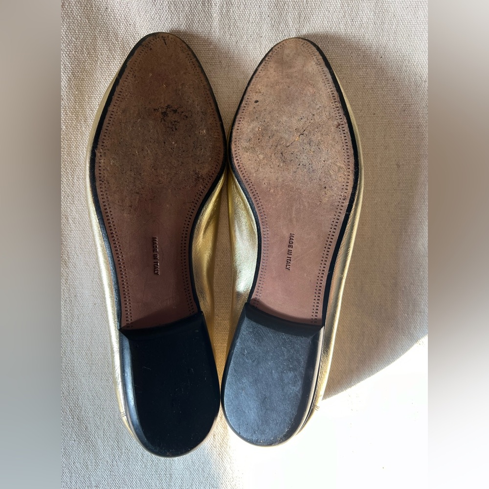 Salvatore Ferragamo 1990s Gold Loafers - Picture 2 of 8